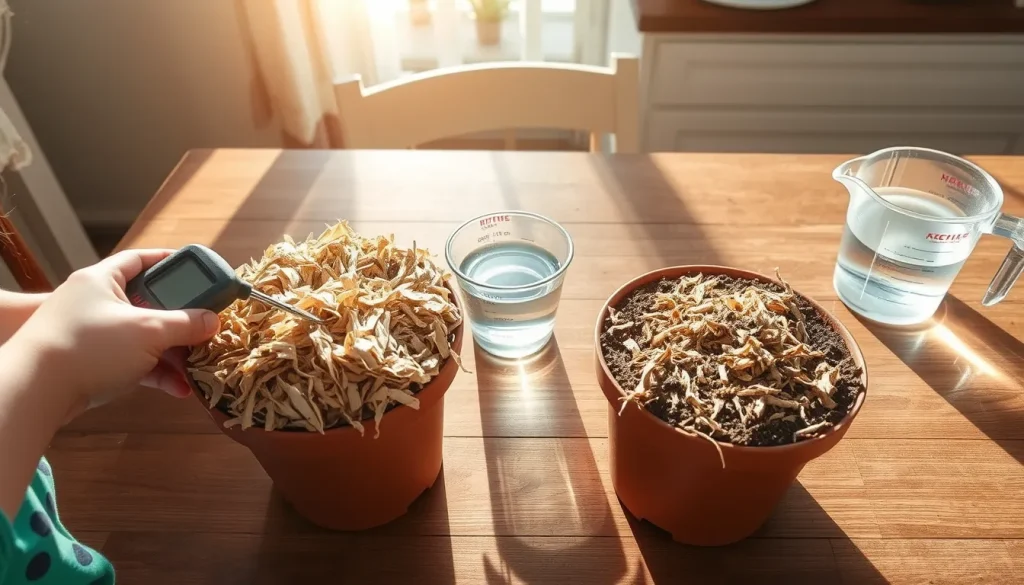 Featured image for Does Mulch Reduce Water Loss from Soil? – A Simple Experiment for Kids —