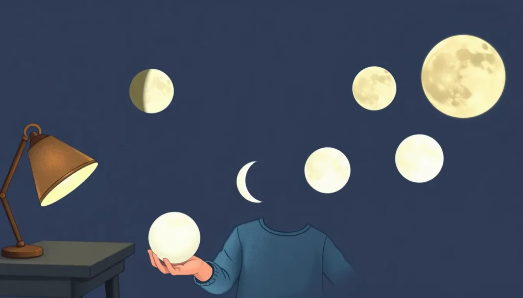 Featured image for Why Does the Moon Appear to Change Shape? A Lamp‑and‑Ball Model Demonstration —